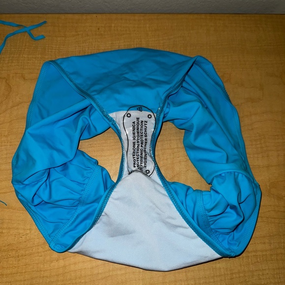 Swimsuits For All Plus Size Blue Fringe Top with High Waisted  Bottoms NWOT - Picture 8 of 8